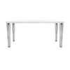 Verre de table supérieure supérieure Kartell 160x80 cm, blanc