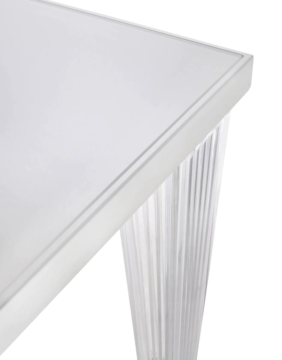 Kartell Top Top Table Glas 160x80 cm, wit