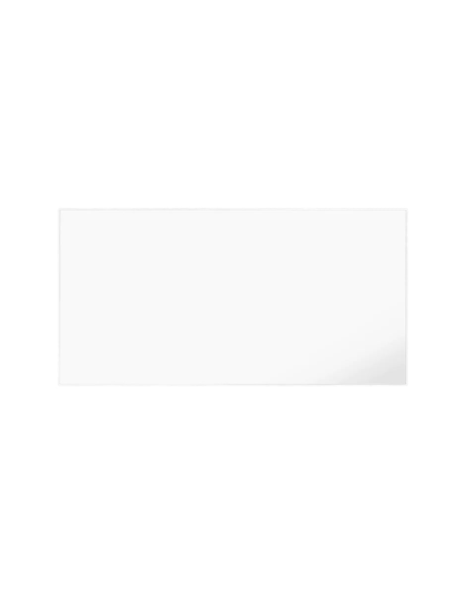 Verre de table supérieure supérieure Kartell 160x80 cm, blanc