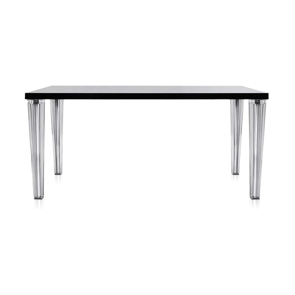 Kartell Top Top Table Glass 160x80 cm, svart