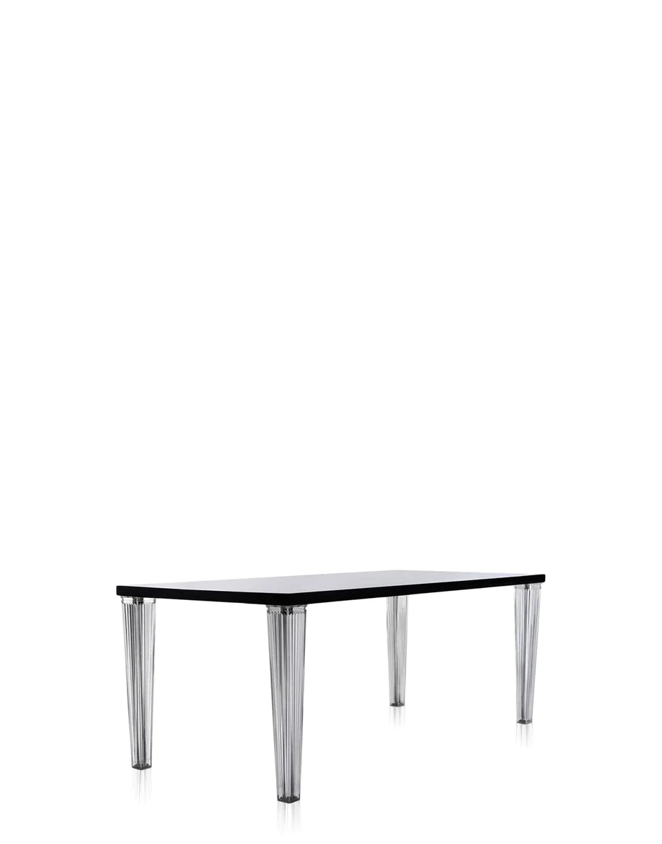 Verre de table supérieure Kartell 190x90 cm, noir