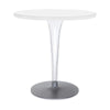 Kartell bovenste bovenste tafelronde met ronde basis 70x70 cm, wit