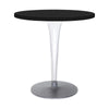 Table supérieur supérieur Kartell avec base ronde 70x70 cm, noir