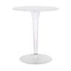 Kartell boventafeltafel per Dr. Ja -ronde met ronde basis ⌀60 cm, wit