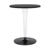 Kartell boventafeltafel per Dr. Ja Ronde met ronde basis ⌀60 cm, zwart