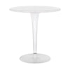 Table supérieure Kartell par Dr. Yes Round avec base ronde ⌀70 cm, blanc