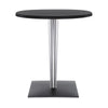 Table supérieure Kartell par Dr. Yes Round avec base carrée ⌀60 cm, noir