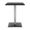 Kartell Top Top Table per Dr. Yes Square con base quadrata 60x60 cm, nero