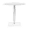 Table supérieure Kartell par Dr. Yes Round avec base carrée ⌀70 cm, blanc