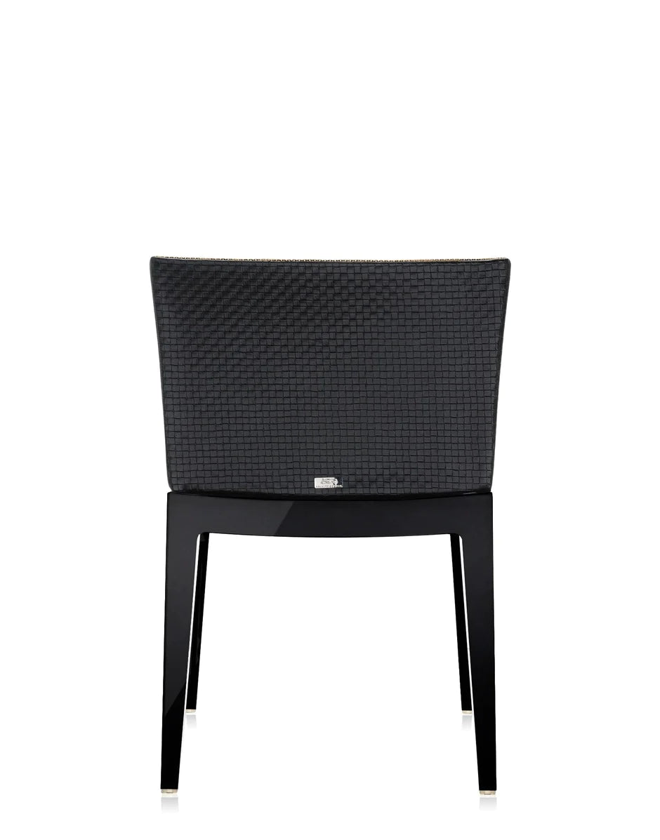 Kartell Mademoiselle Kravitz fauteuil, zwart/raffia