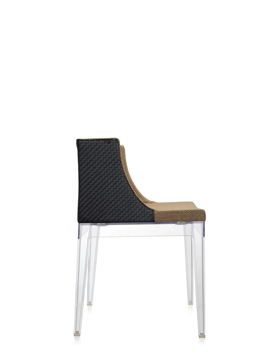 Kartell Mademoiselle Kravitz fauteuil, transparant/raffia