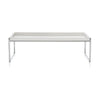 Tabella laterale dei vassoi di Kartell 80x40 cm, bianco