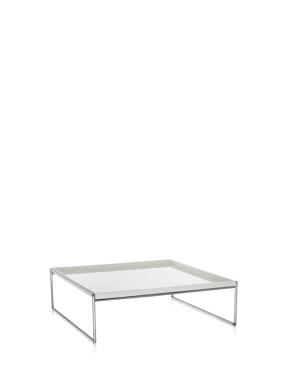 Tabella laterale dei vassoi Kartell 80x80 cm, bianco