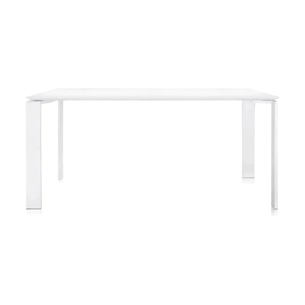 Kartell Four Soft Touch Desk 158x79 cm, hvítt/hvítt