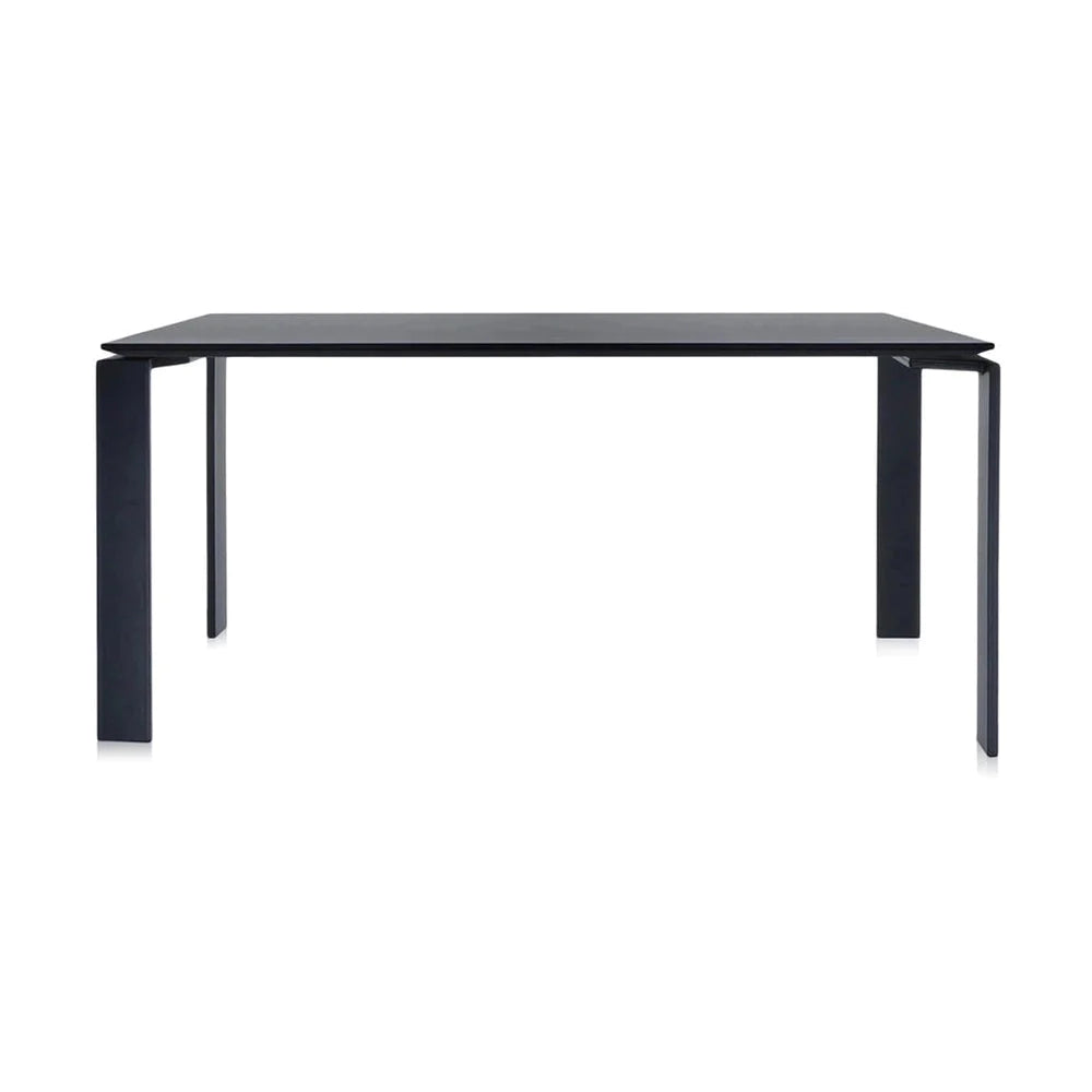 Kartell Four Soft Touch Desk 158x79 cm, noir / noir