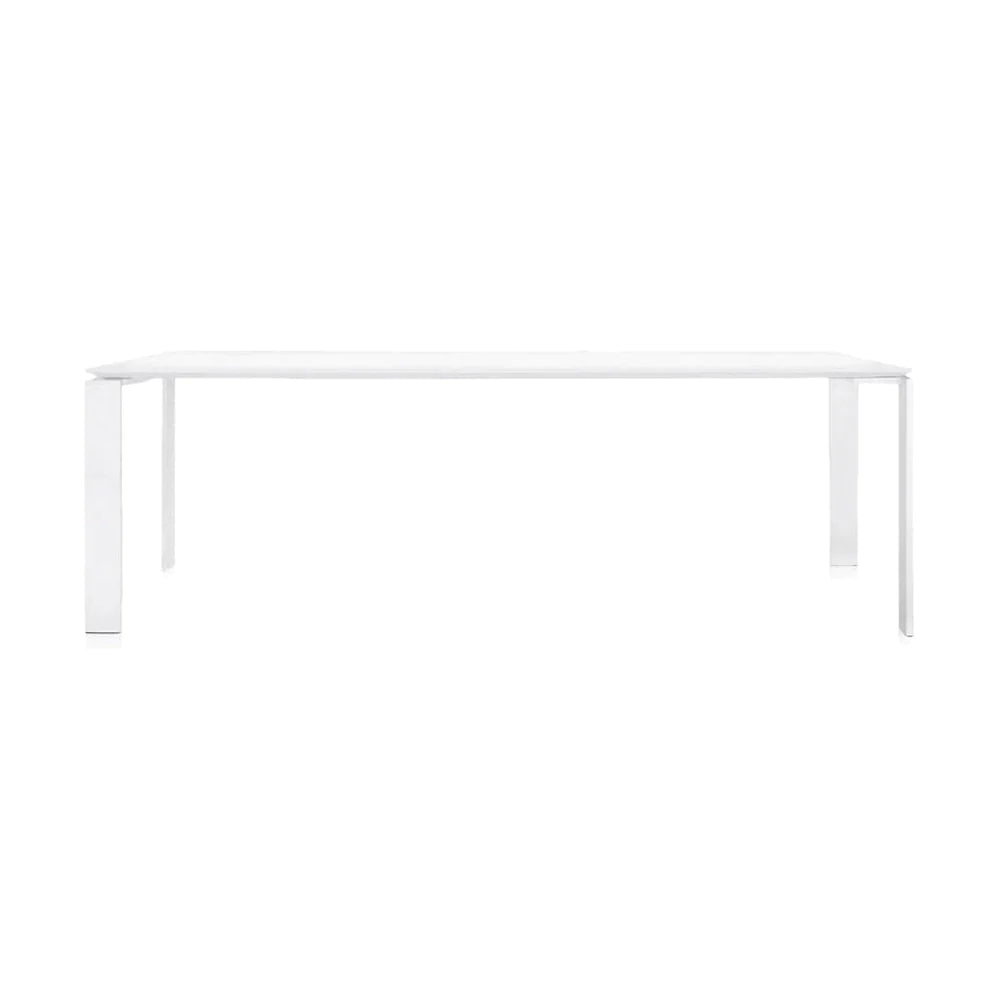 Kartell Fire Soft Touch Desk 223x79 cm, hvid/hvid