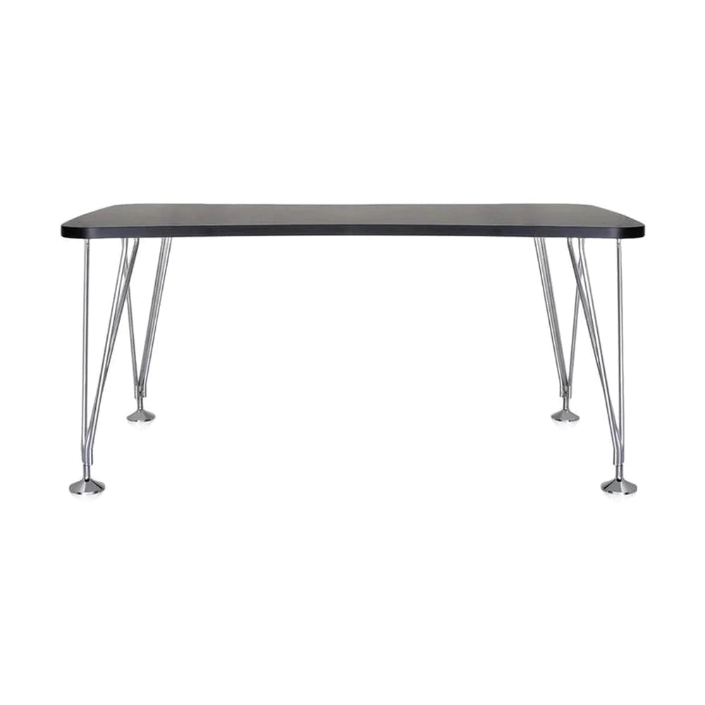 Kartell Max Desk 160x80 cm, Schiefer/Chrom