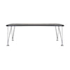 Kartell Max Desk 190x90 cm, ardoise / chrome