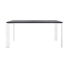 Kartell vier bureau 158x79 cm, wit/zwart