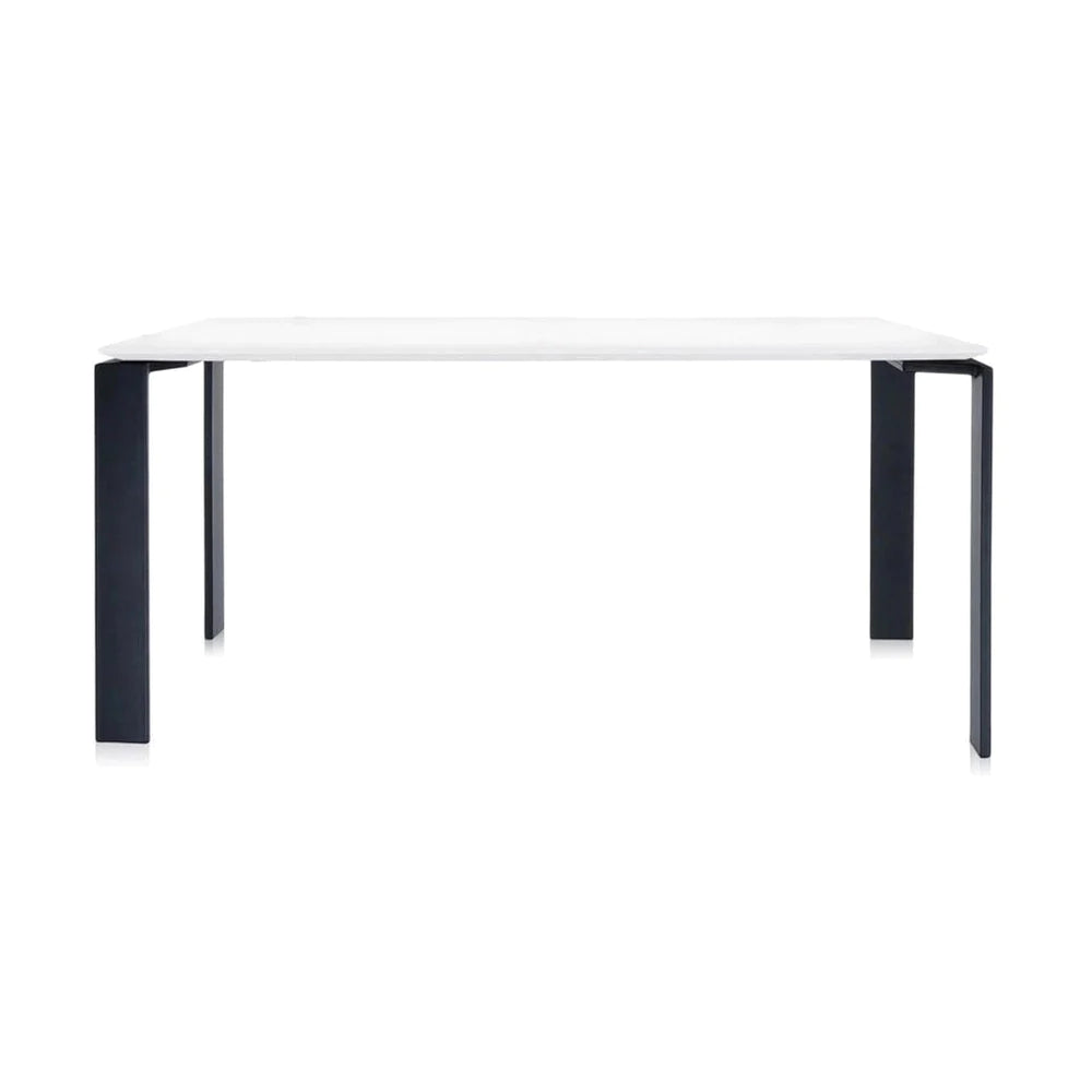 Kartell fyra skrivbord 158x79 cm, svart/vit