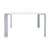 Kartell Four bureau 128x128 cm, aluminium / blanc