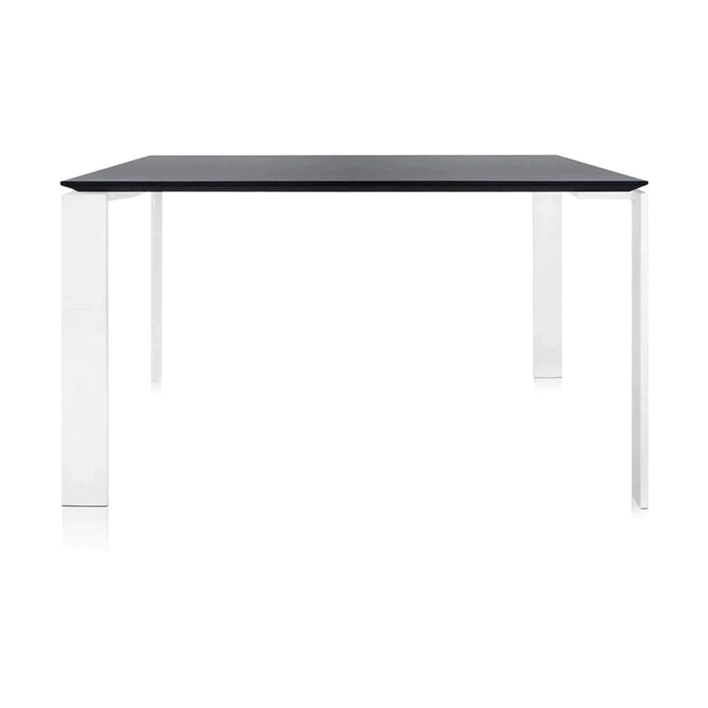 Kartell vier bureau 128x128 cm, wit/zwart