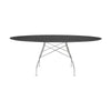 Kartell blankt bord oval marmor, krom/sort