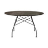 Table brillante Kartell marbre rond, bronze noir / âgé Matt