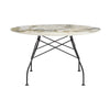 Kartell glanzende tafel rond marmer, Matt Black/Symphonie