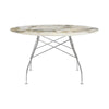 Kartell Glossy Table Round Marmor, Chrom/Symphonie