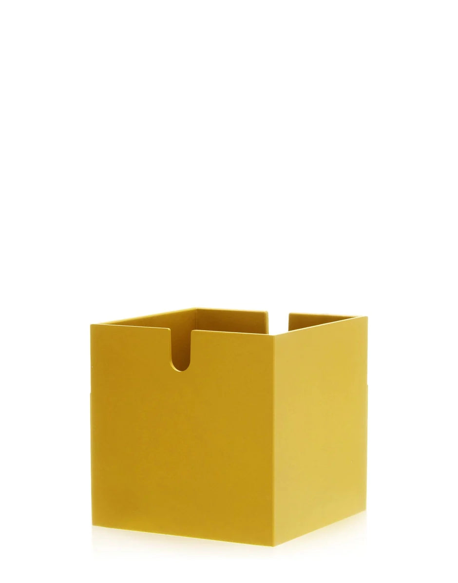 Cube Kartell Polvara pour bibliothèque, jaune