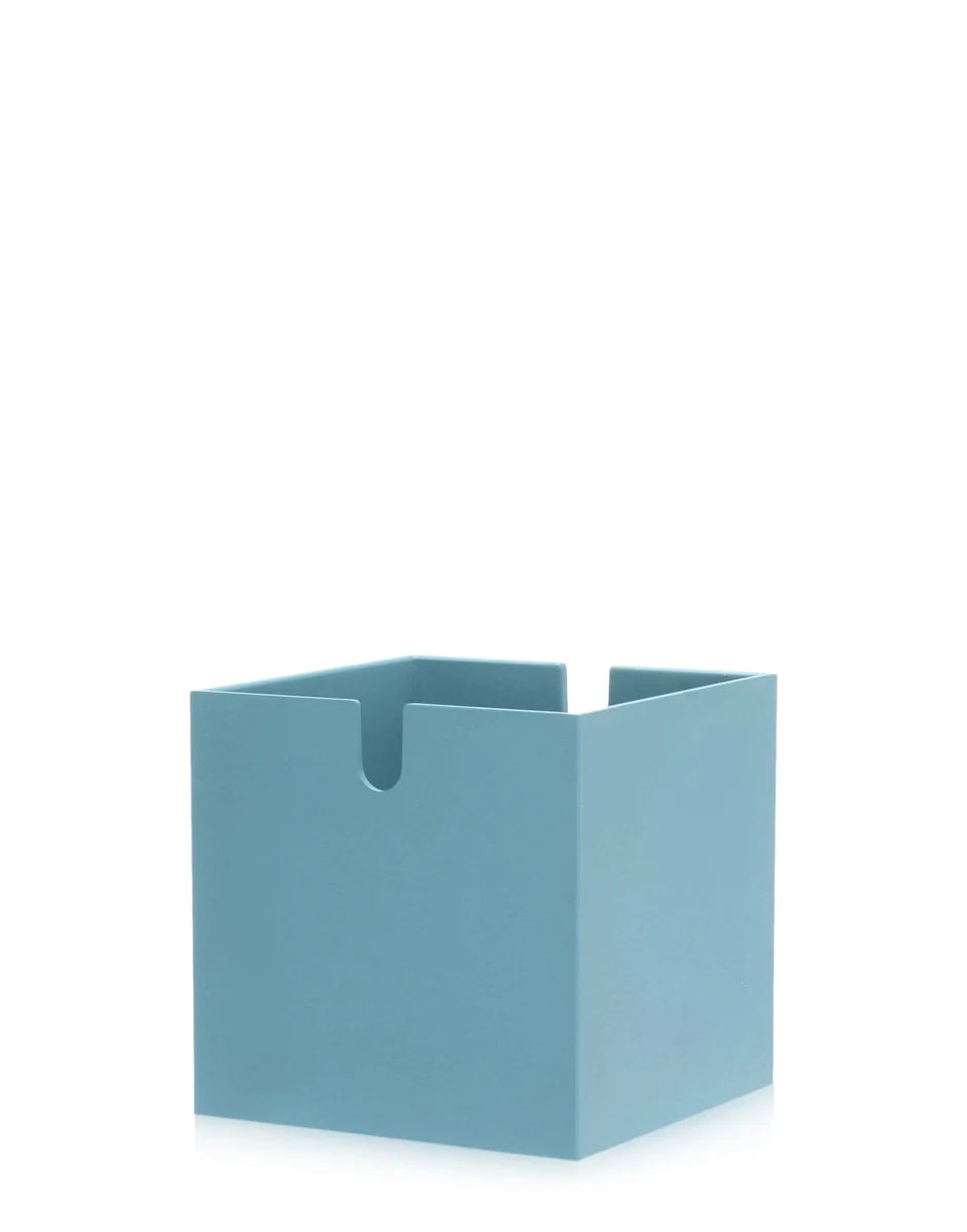 Cube Kartell Polvara pour bibliothèque, bleu clair
