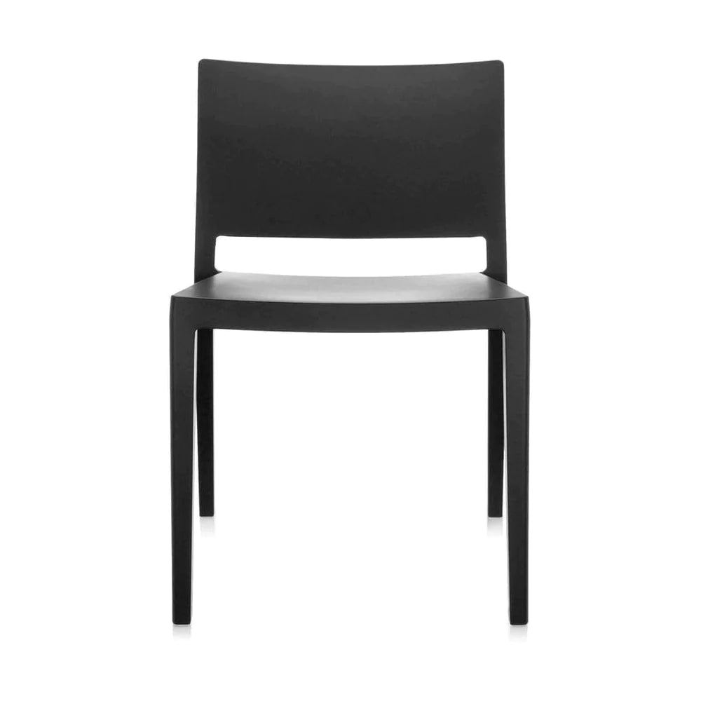 Kartell Lizz Matte Stuhl, schwarz