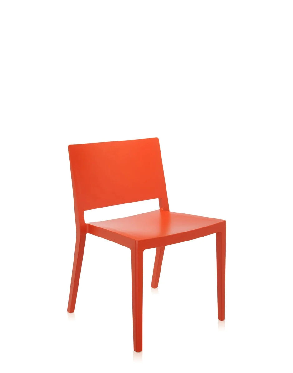 Kartell Lizz Mat椅子，橙色