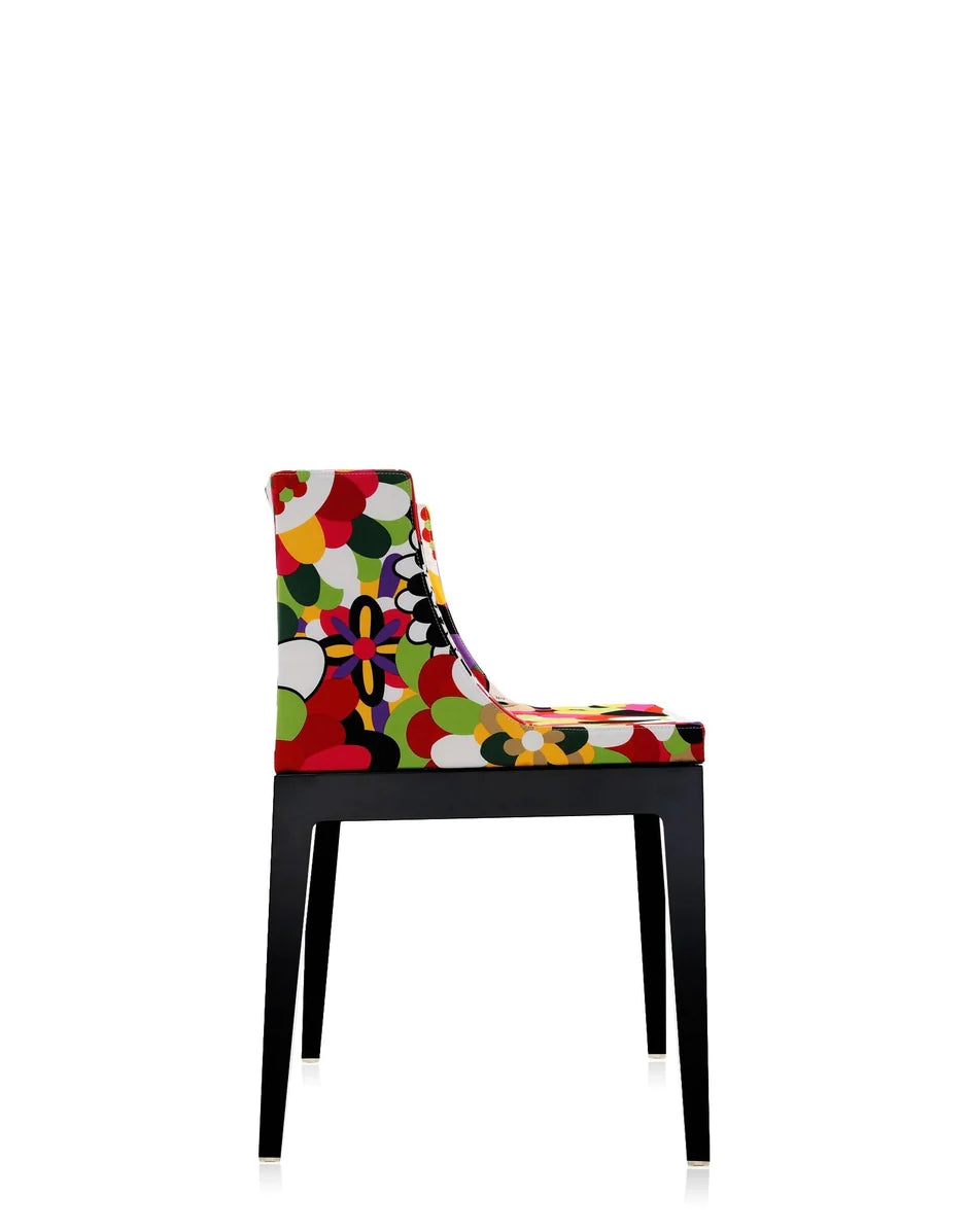 Kartell Mademoiselle à la modus fauteuil, zwarte/vevey rode tonen