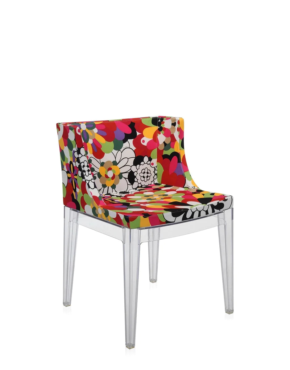 Kartell Mademoiselle à la modus fauteuil, transparante/vevey rode tonen