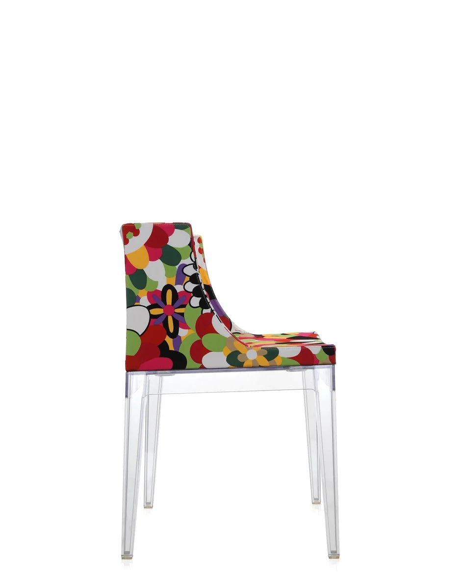 Kartell Mademoiselle à la modus fauteuil, transparante/vevey rode tonen