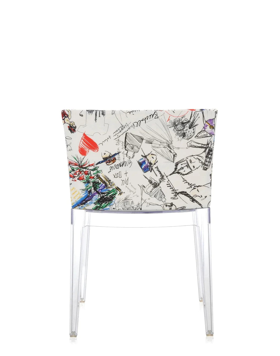 Kartell Mademoiselle à la mode fauteuil, transparent / croquis