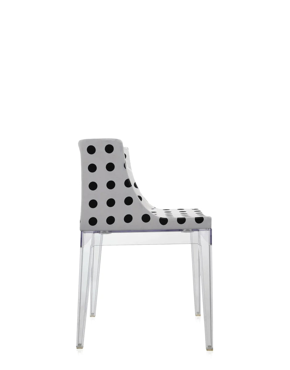 Kartell Mademoiselle à la poltrona di modalità, trasparente/pattern bianco