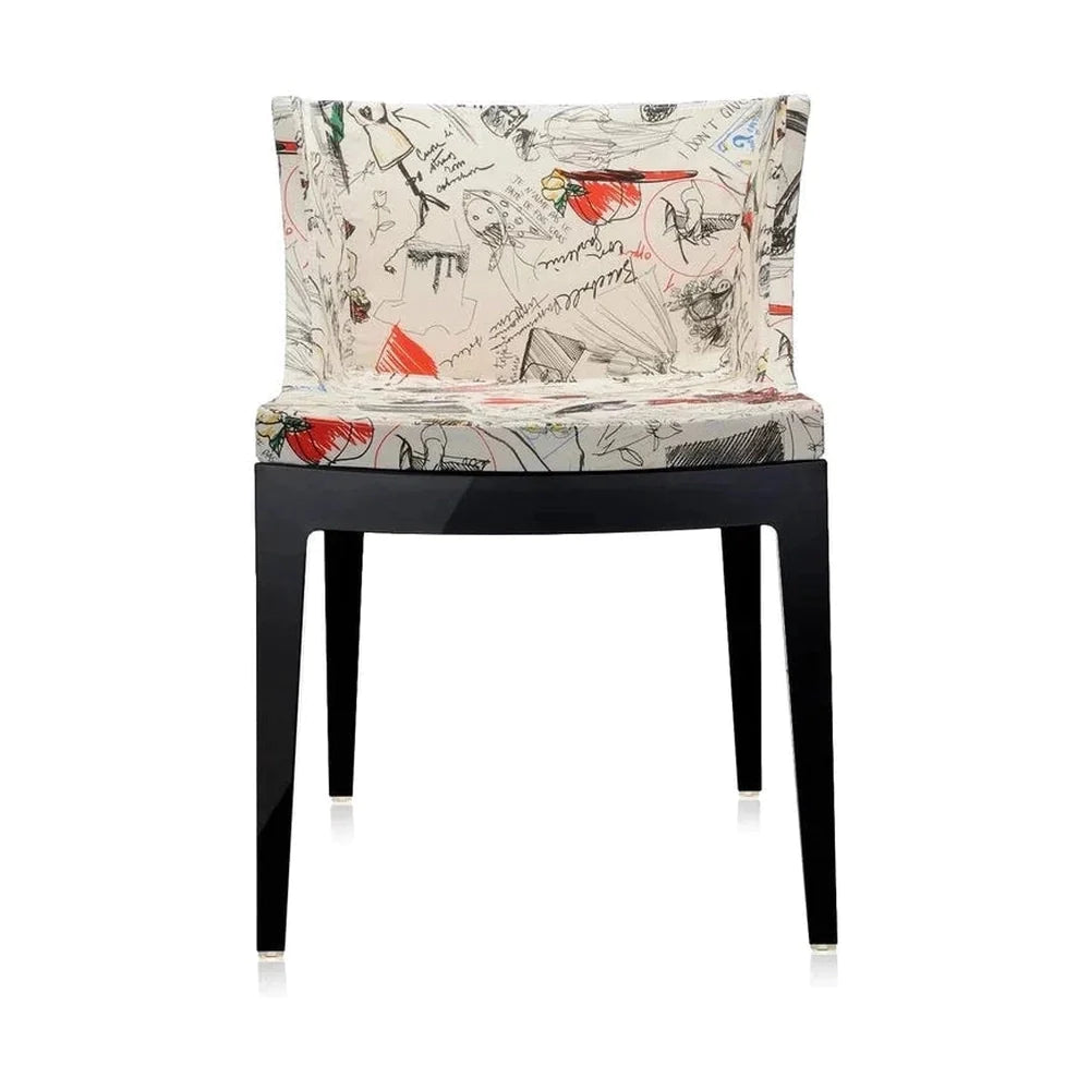 Kartell Mademoiselle à la Mode Sillón, negro/bocetos