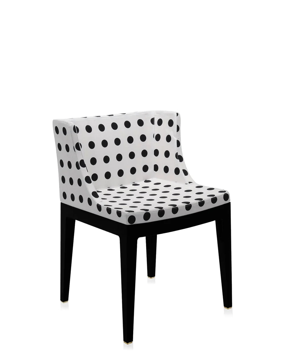 Kartell Mademoiselle à la modus fauteuil, zwart/wit patroon