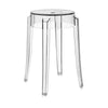 Kartell Charles Ghost sgabello 46 cm, cristallo