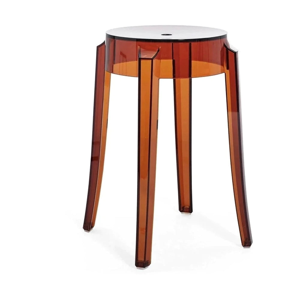 Tabouret fantôme Kartell Charles 46 cm, ambre