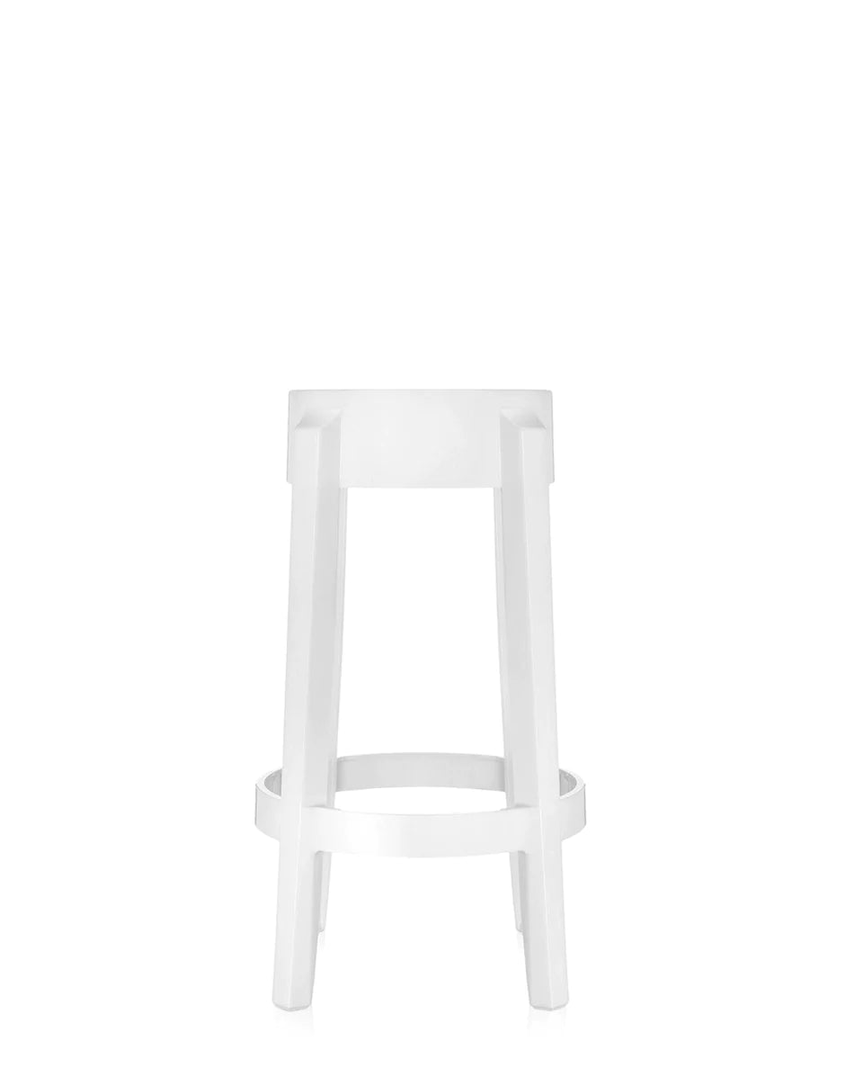 Kartell Charles Ghost Stool 65 cm, hvid