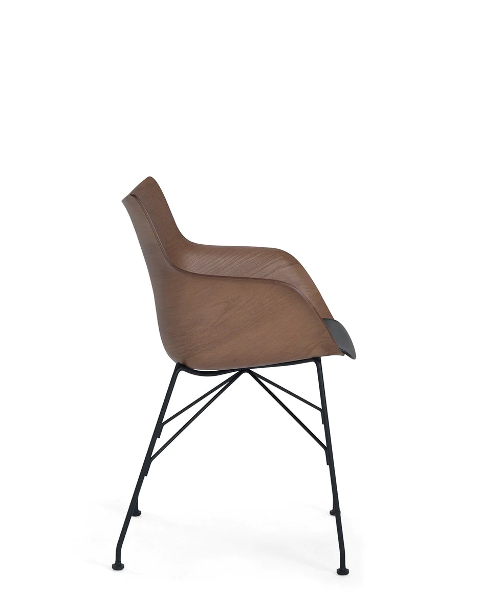 Kartell Q / Wood Armchair Slat