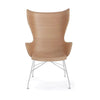 Kartell K / Wood Armchair Slat, bois léger / chrome