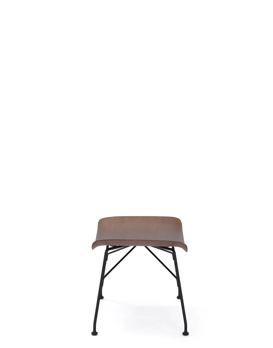 Kartell S/Wood Fotstøtte Slated Ash, Dark Wood/Black