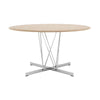 Kartell Viscount fra Wood Table Round, Ash/Chrome