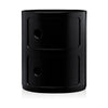 Kartell Componibili Classic Container 2 Elements, zwart