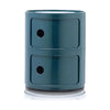 Kartell Componibili Classic Container 2 Elements, Blue